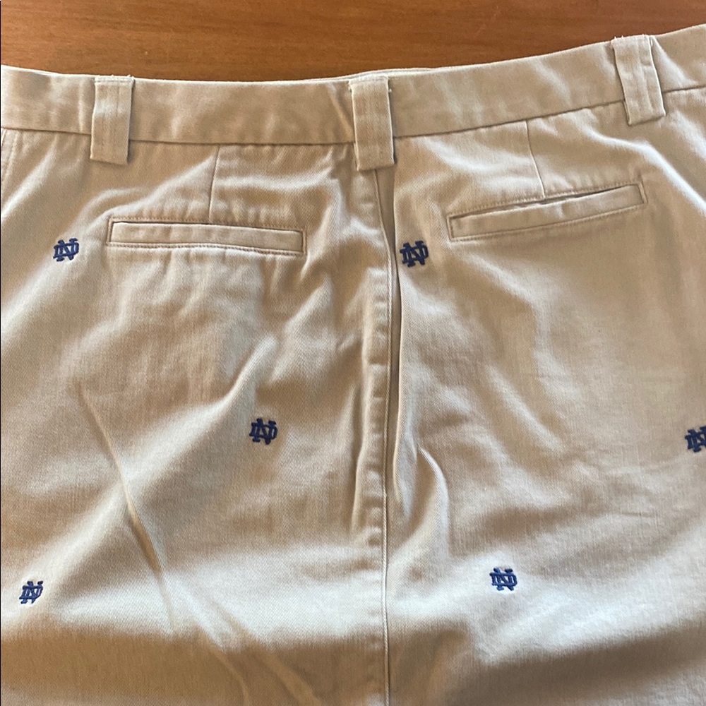Notre Dame embroidered khaki game day cotton skirt. - Picture 9 of 9